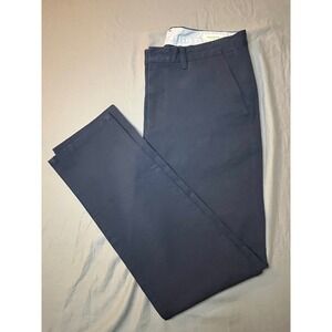 Bonobos Weekday Warrior Slim Fit Navy Blue Stretch Dress Pants Chinos 33x32 NWOT